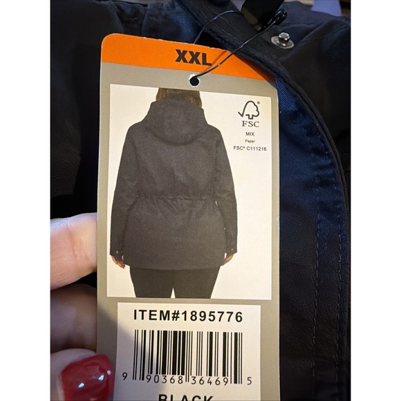 Hunter Brand Women's Water Resistant Black Jacket XXL - Picture 5 of 5